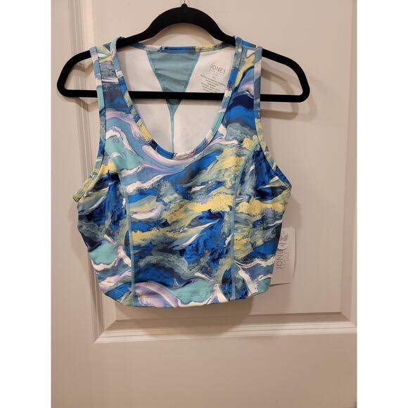 Jones New York Racerback Bra Tank in Blue Green - Picture 6 of 8
